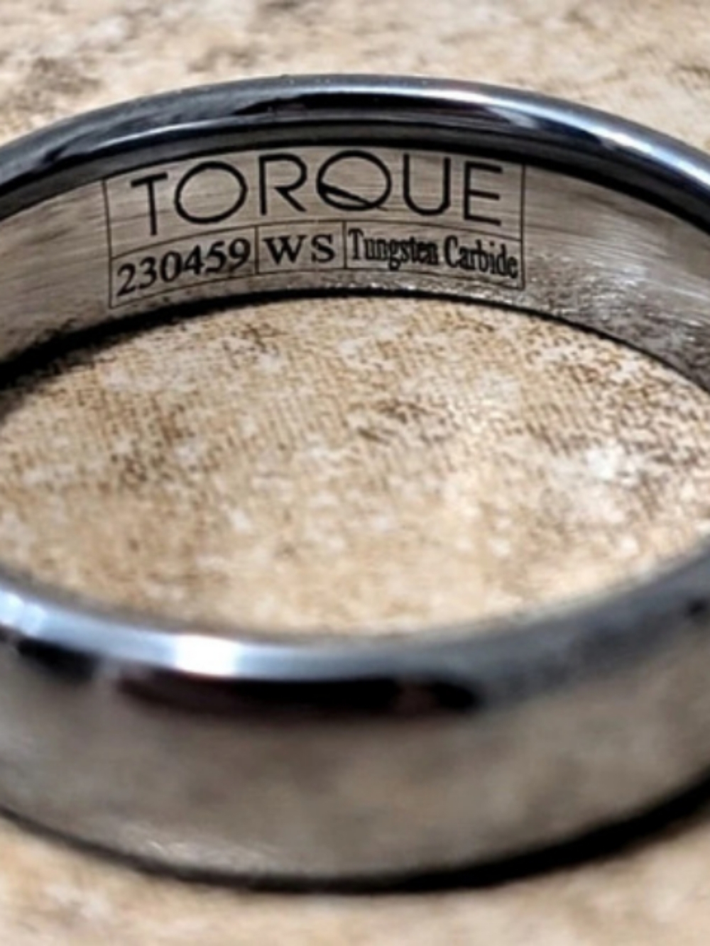 TORQUE 230459 Tungsten Carbide Band in Silver
